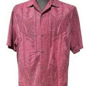 Tommy Bahama 100% Silk Tropucal Shirt    Size L